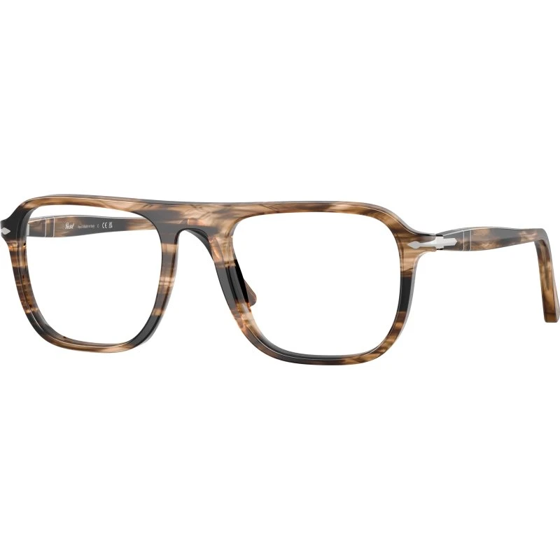 Persol PO3359V JACQUES 1236 Montures Optiques Carrées en Acétate Noir