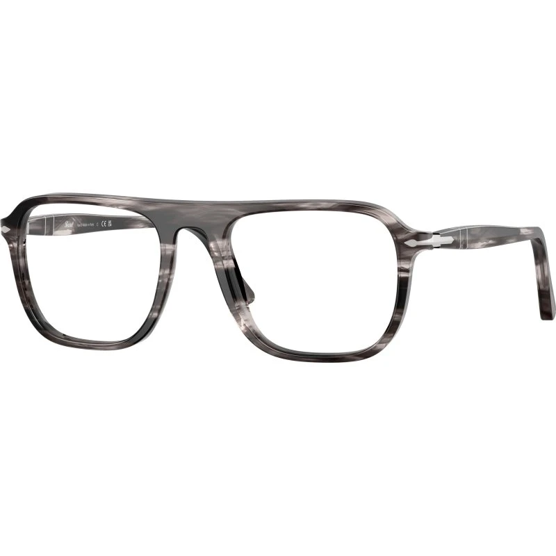 Persol PO3359V JACQUES 1238 - Montures Optiques Carrées en Acétate Noir