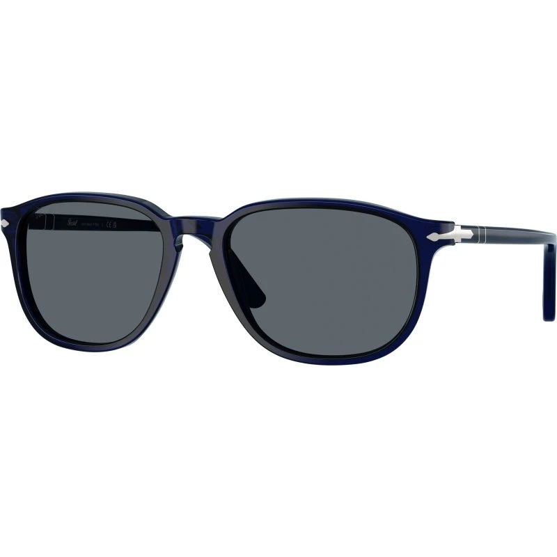 Persol PO3019S 181/R5 : Lunettes de soleil carrées en acétate bleu