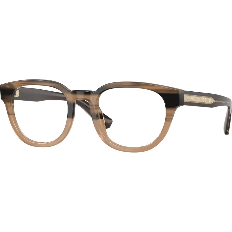 Burberry Homme BE2454 4207 - Montures Optiques Rondes Beige Transparent