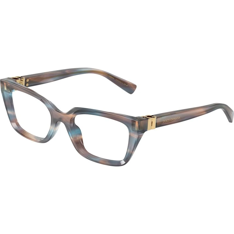 Dolce & Gabbana DG3436 Lunettes de vue carrées Bleu Transparent
