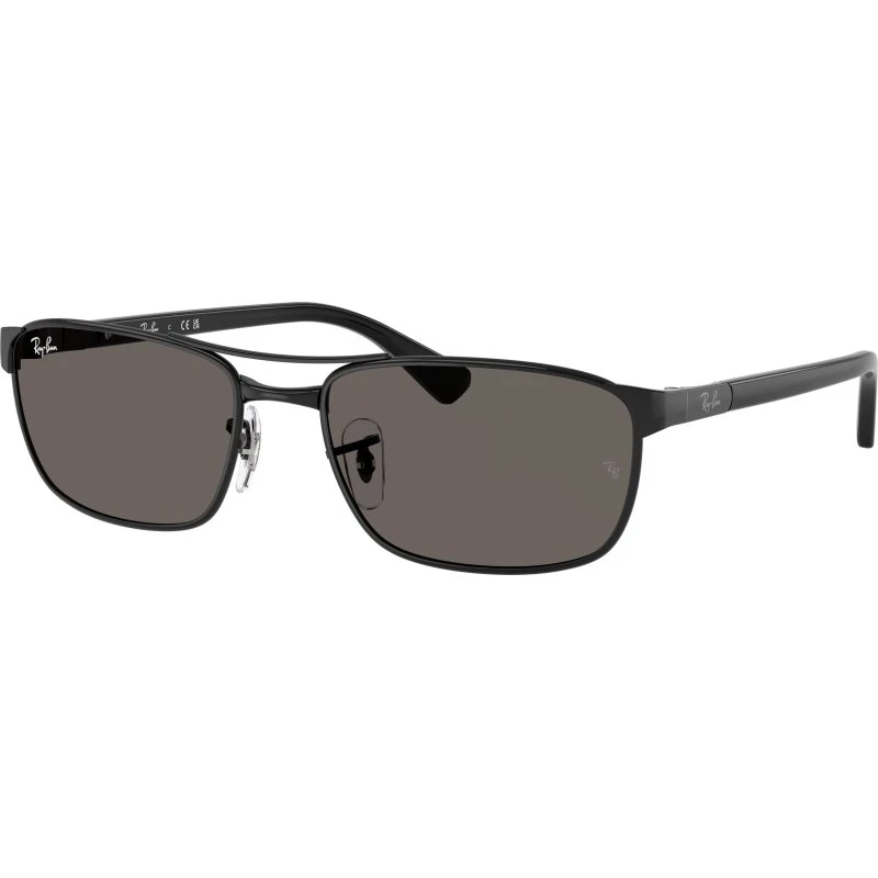 Ray-Ban RB3778 Lunettes de Soleil Géométriques Métal Noir/Gris