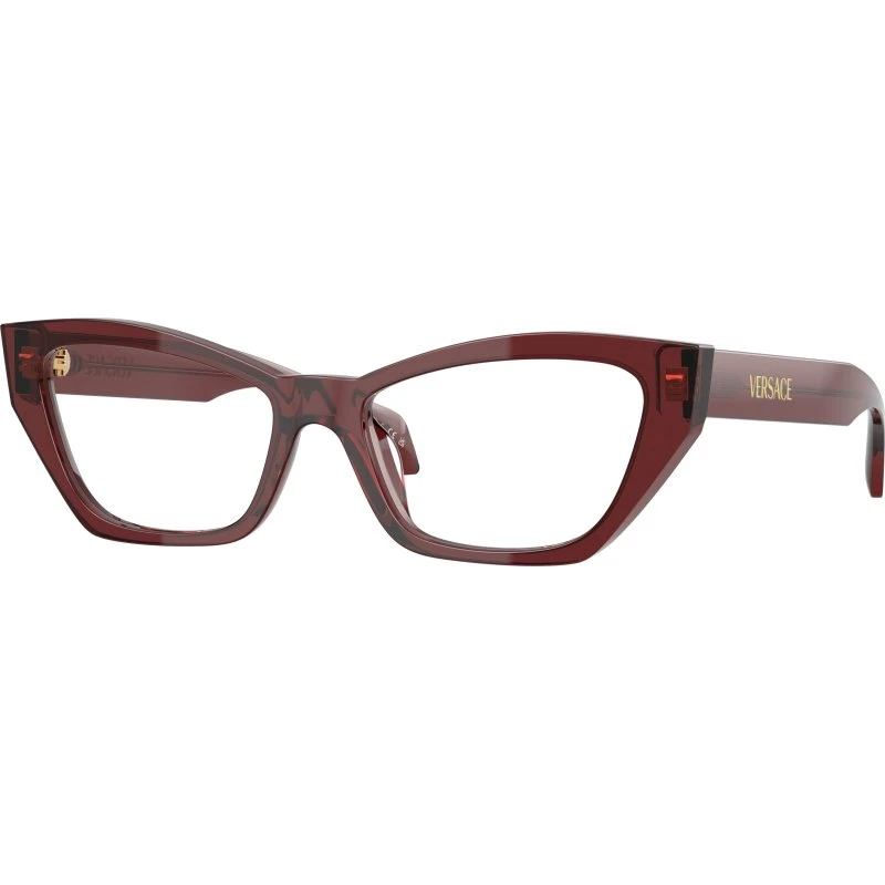 Versace VE3373U 5512 Montures Optiques Cat Eye Rouges pour Femme