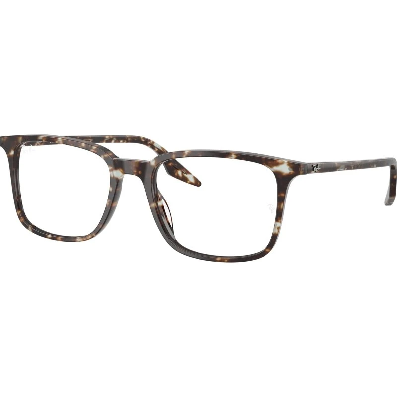 Ray-Ban RX5421 Lunettes Optiques Carrées en Acétate Jaune Transparent