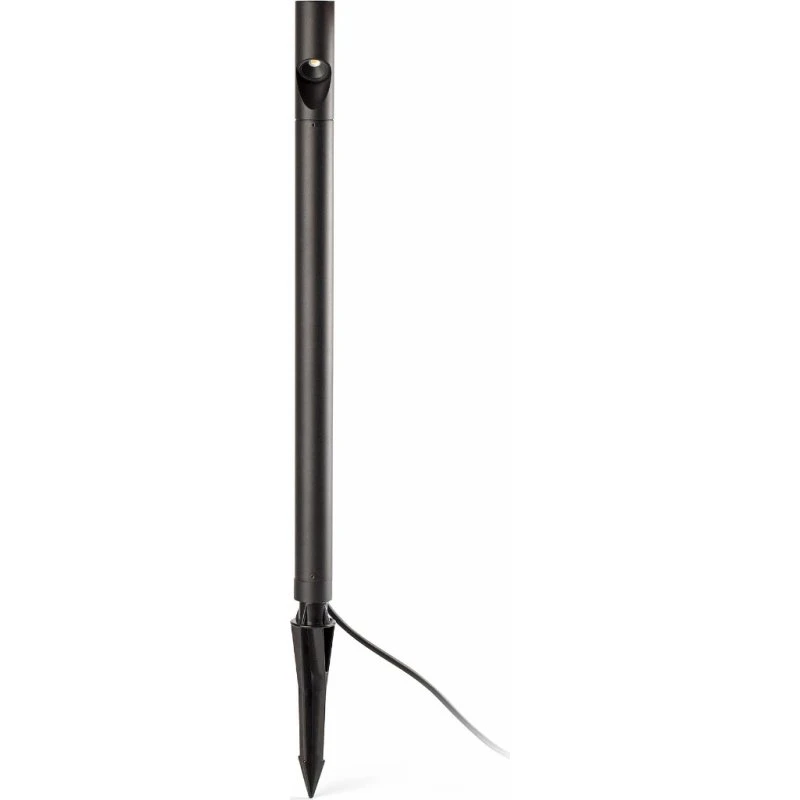 FARO BARCELONA Lampe sur piquet LED Bezel, noir, aluminium, 60 cm