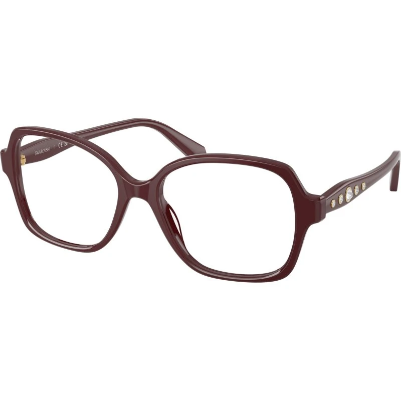 Swarovski SK2063 1008 Lunettes de vue carrées en acétate violet transparent