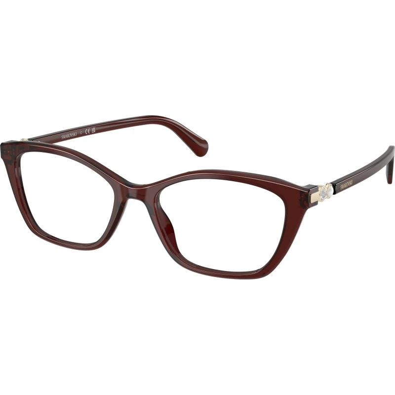 Swarovski SK2065 Lunettes de Vue Acétate Rouge Transparent