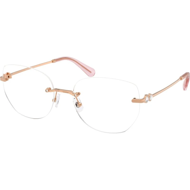 Swarovski SK1038 4014 Montures Optiques Rondes en Métal Or