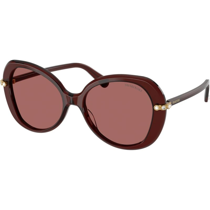 Swarovski SK6059 Lunettes de soleil Papillon Rouge et Violet