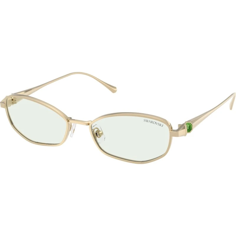 Swarovski SK7042 Lunettes de Soleil Femme - Or et Vert