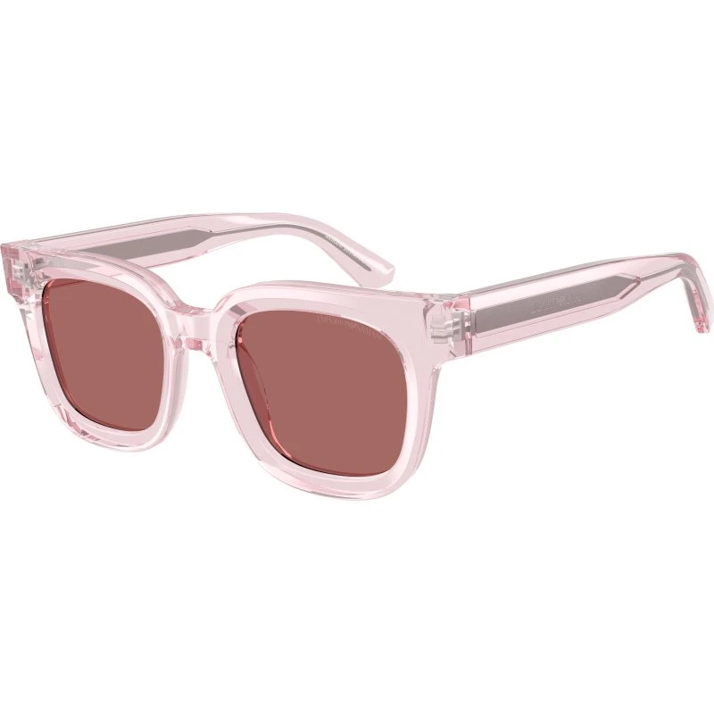 Emporio Armani EA4271 Lunettes de soleil Géométriques Rose Marron