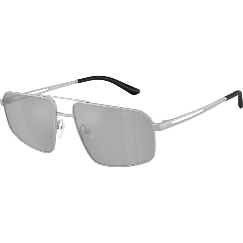Emporio Armani EA2173 Lunettes de Soleil Pilote Argentées
