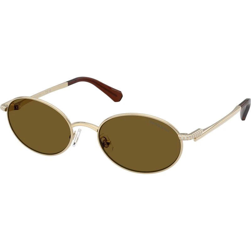 Swarovski Lunettes de Soleil SK7033 Or et Marron - Femme