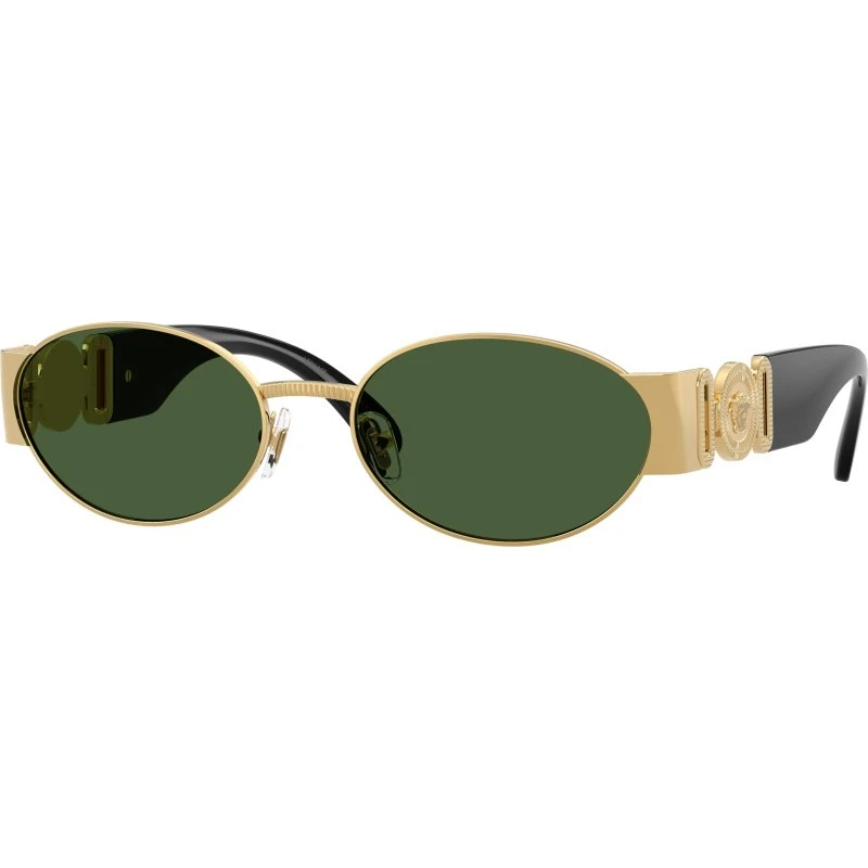 Versace Homme VE2299 Lunettes de Soleil Rondes Or et Vert