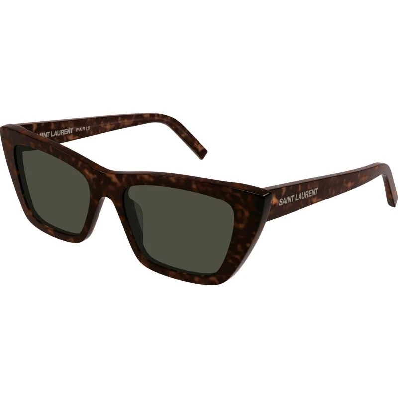 Saint Laurent SL 276 MICA Lunettes de soleil Cat Eye Havane Gris