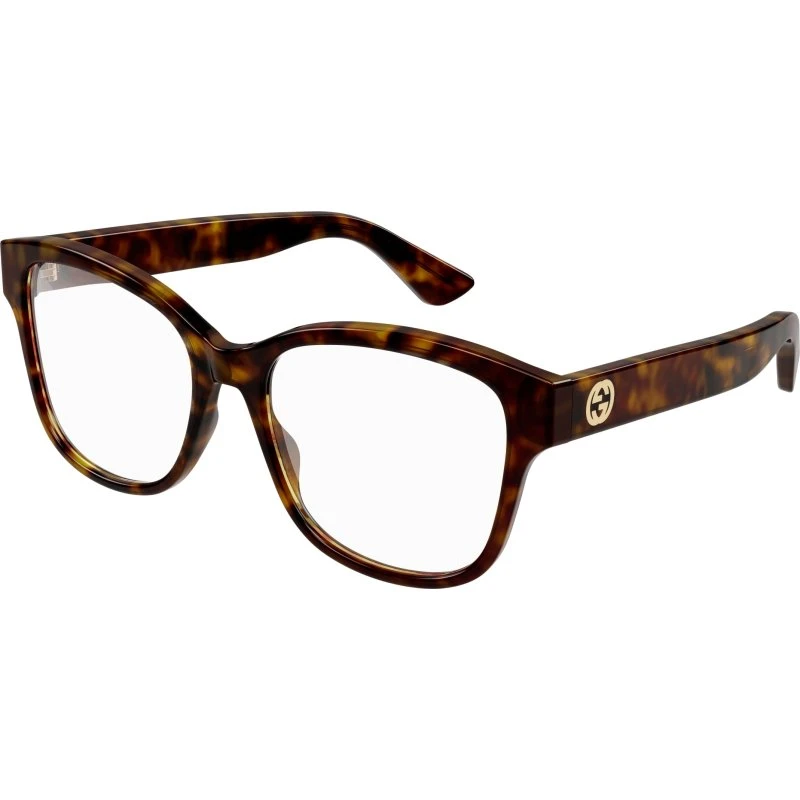 Gucci GG1340O 002 - Lunettes de vue carrées Havana