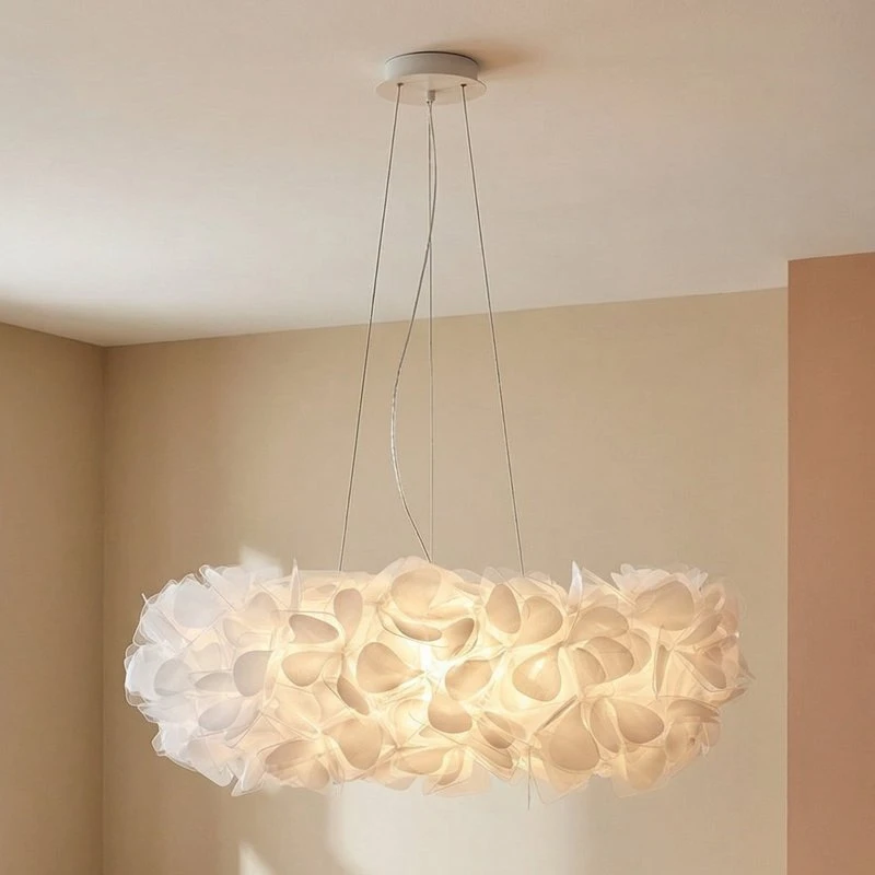 Slamp Clizia Mama Non Mama - Suspension Ø78cm - Blanc/Transparent