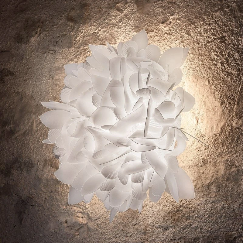 Slamp Veli Foliage Medium - Applique murale blanche Ø 54 cm
