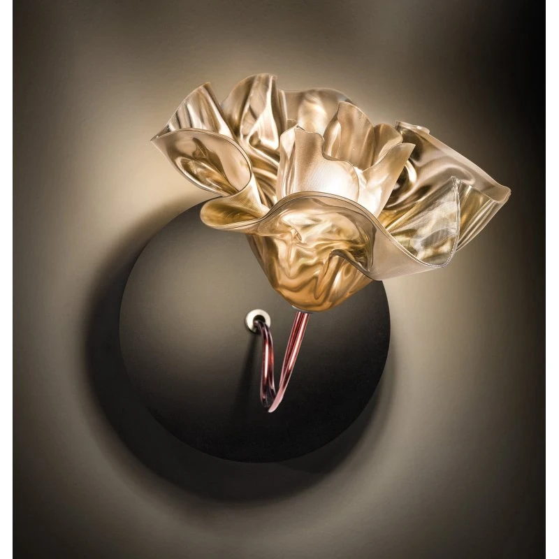 Slamp LaFleur Applique Murale LED - Black/Golden