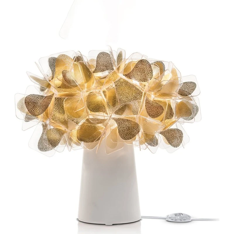 Slamp Clizia Mama Non Mama - Lampe de Table Or et Blanc