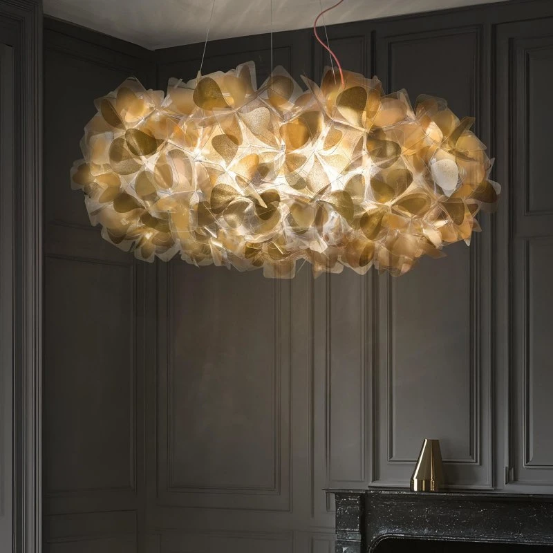 Slamp Clizia Mama Non Mama - Suspension Ø 78 cm, Doré/Transparent