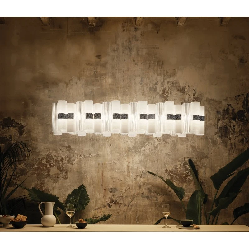 Slamp Suspension LED La Lollo Blanche 140 cm