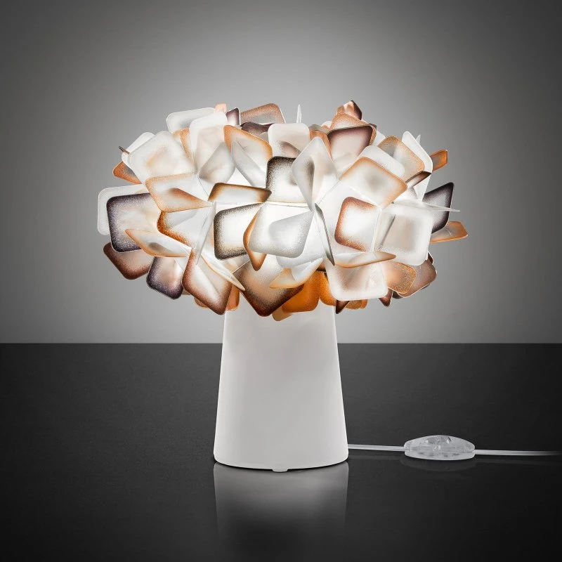 Slamp Lampe à poser Clizia, Blanc/Orange