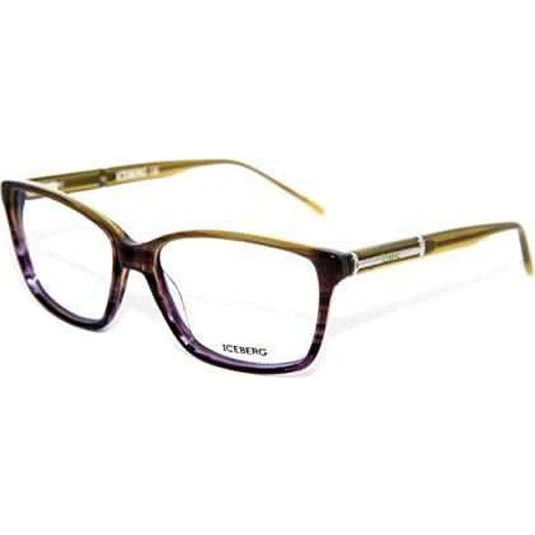 Iceberg IC193 04 Lunettes Optiques Carrées Vertes Unisexe