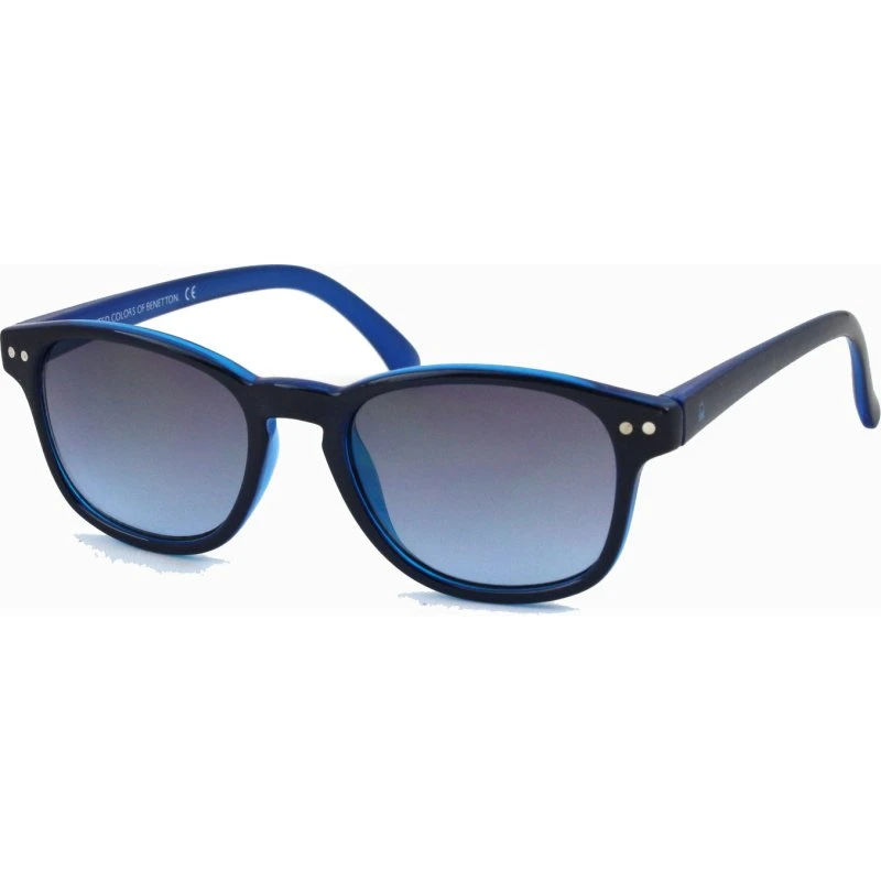 Benetton Junior BB591 03 Lunettes de Soleil Rondes Bleues