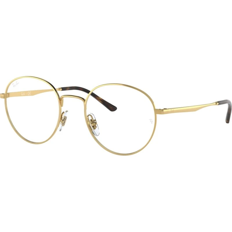 Ray-Ban RX3681V Lunettes Optiques Pantos en Métal Or