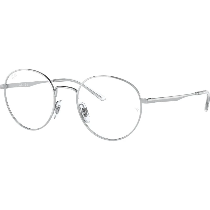 Ray-Ban RX3681V 2501 - Monture Optique Pantos en Métal Argent