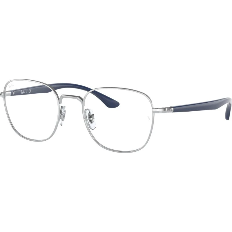 Ray-Ban RX6477 2501 Montures Optiques Métal Argent Carré