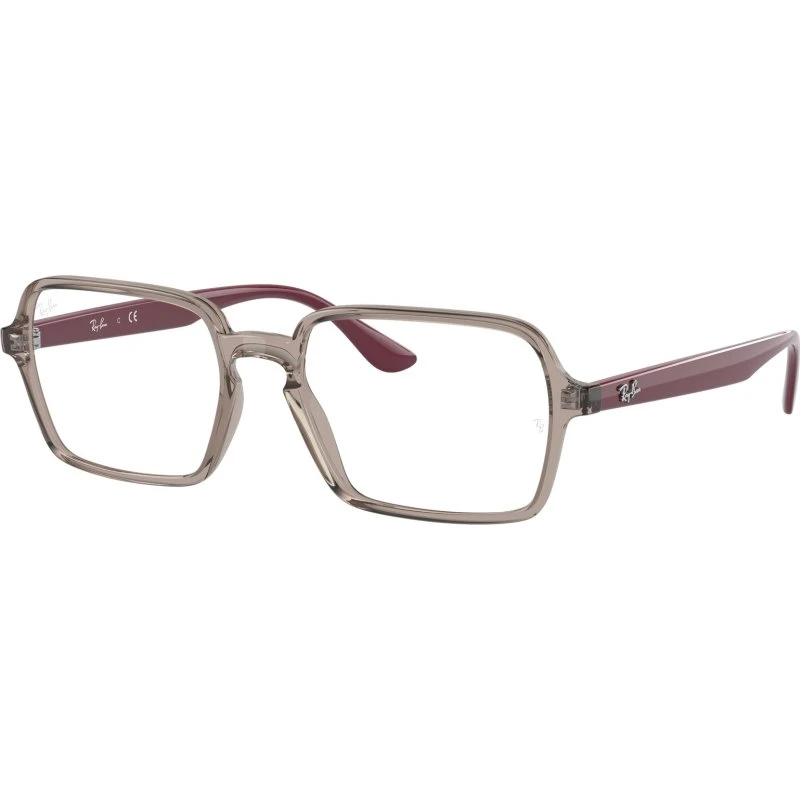 Ray-Ban RX7198 Lunettes Optiques Carrées Gris Transparent