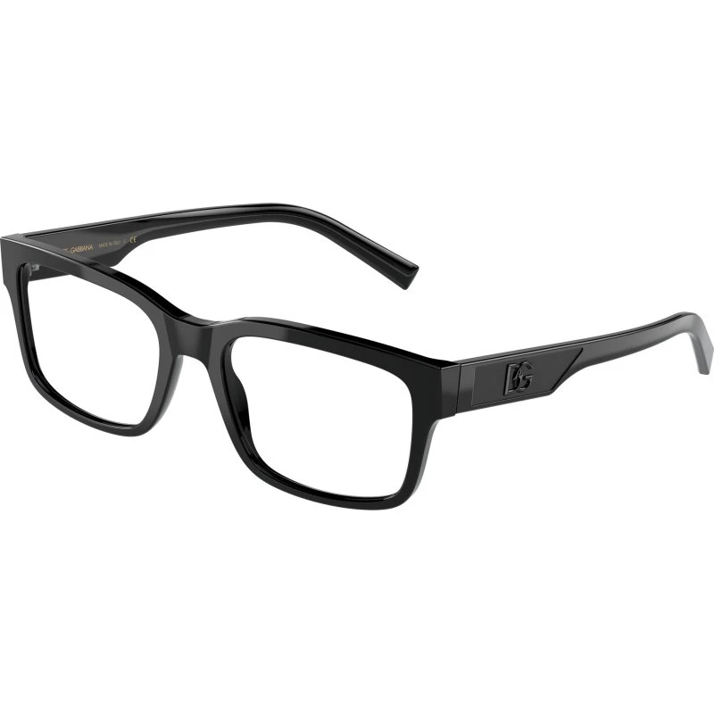 Dolce & Gabbana DG3352 501 Lunettes de vue Carrées en Acétate Noir
