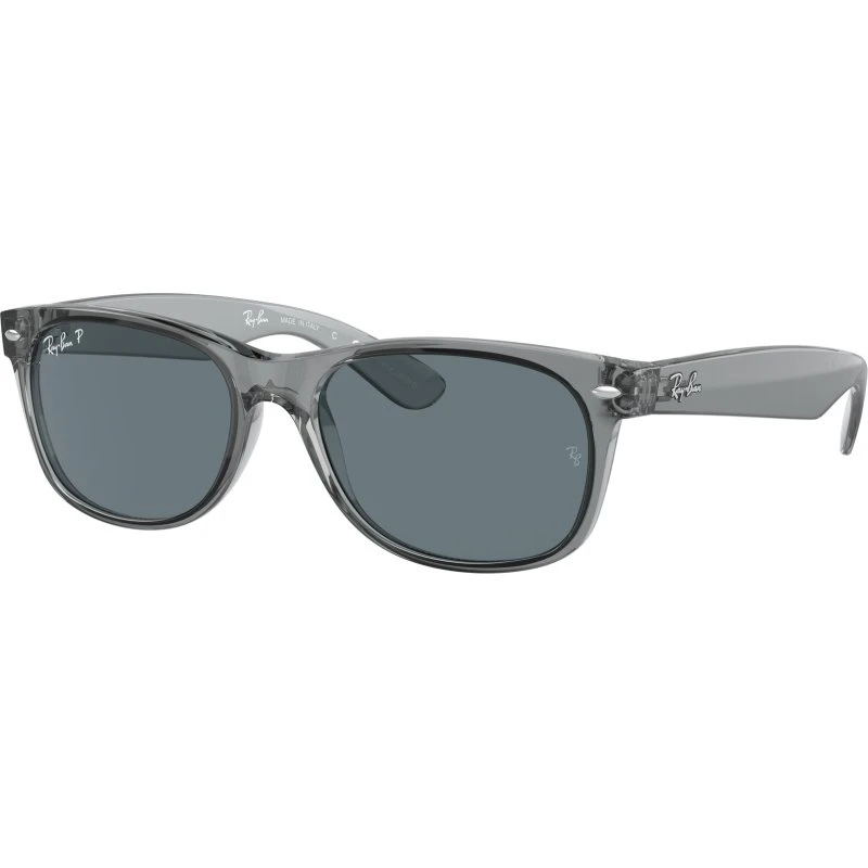 Ray-Ban RB2132 New Wayfarer Lunettes de Soleil Polarisées Gris/Bleu