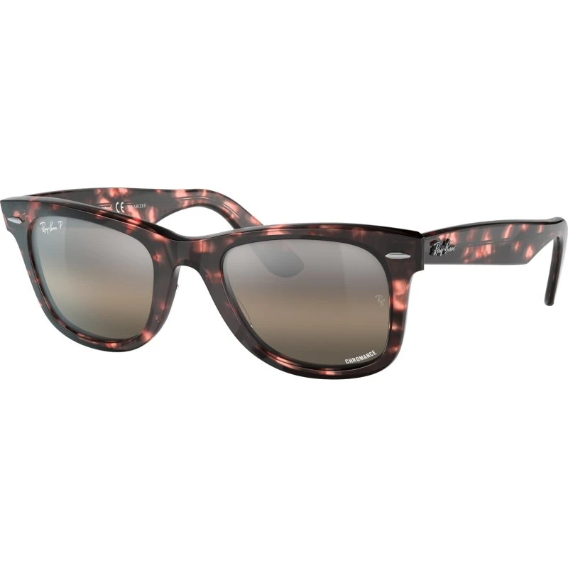 Ray-Ban RB2140 Wayfarer Lunettes de Soleil Polarisées Havane/Gris