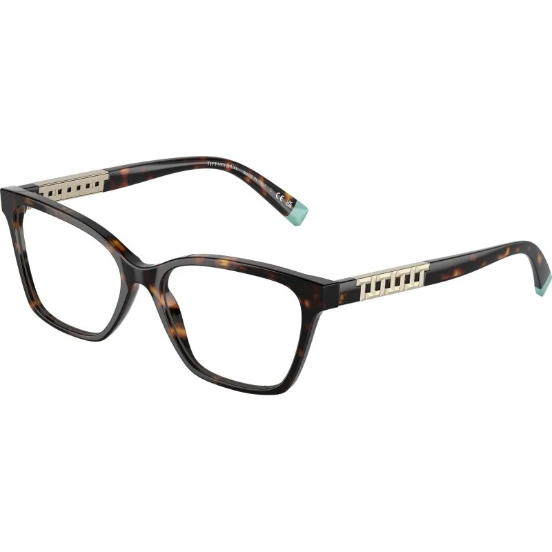 Tiffany TF2228 8015 Montures Optiques Carrées en Acétate Havane
