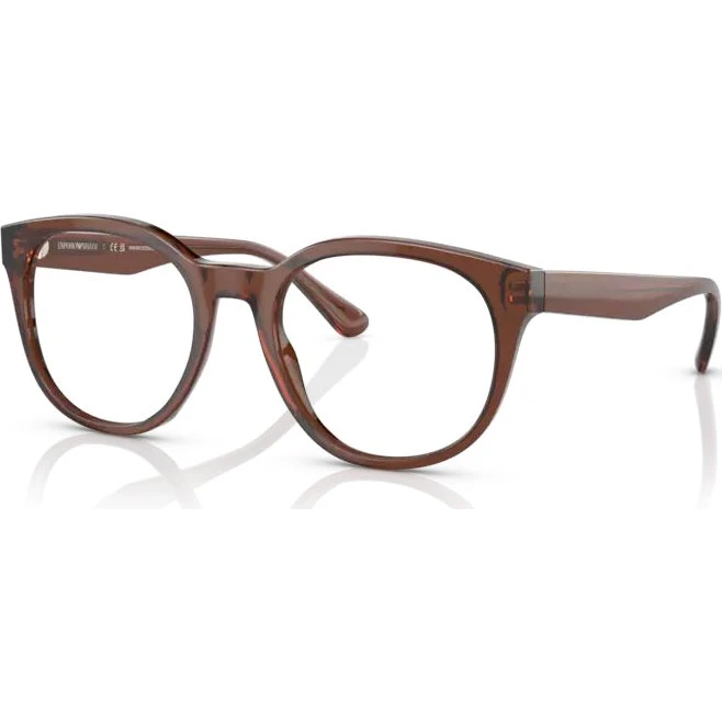 Emporio Armani EA3207 - Montures Optiques Pantos Marron Transparent