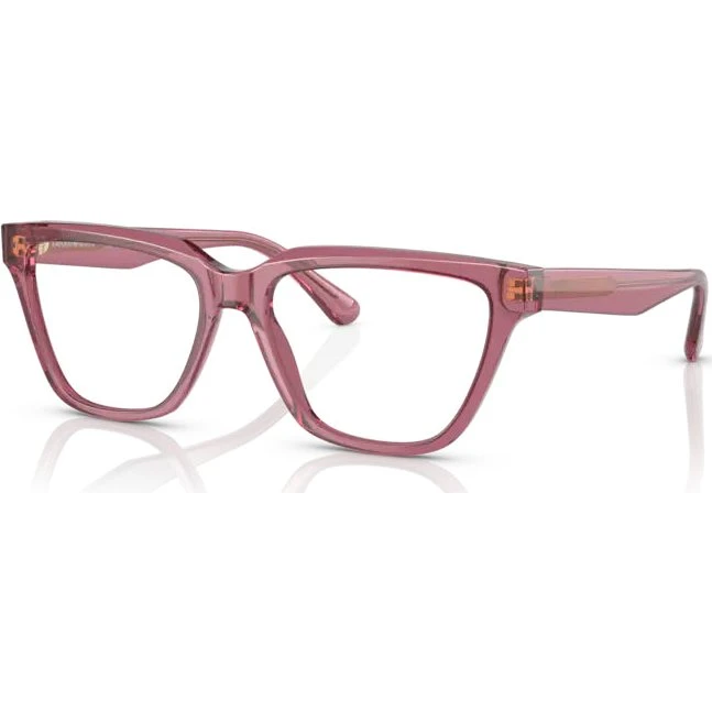 Emporio Armani EA3208 5544 Lunettes Optiques Cat Eye Rose Transparent