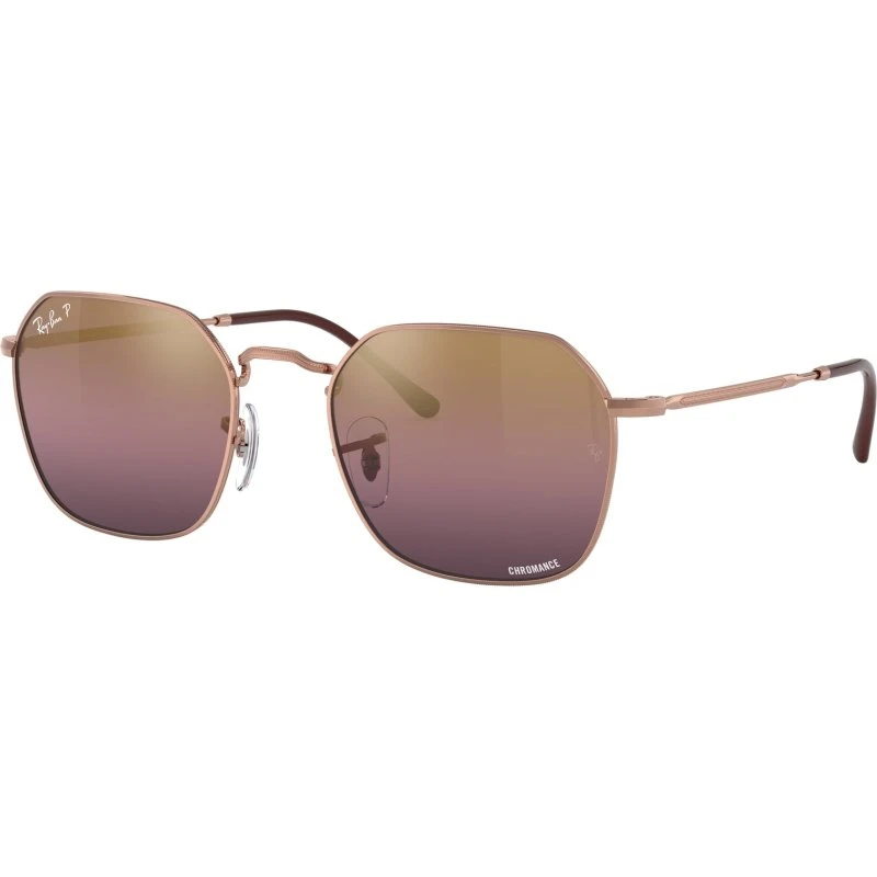 Ray-Ban RB3694 Jim Lunettes de Soleil Géométriques Or Polarisées