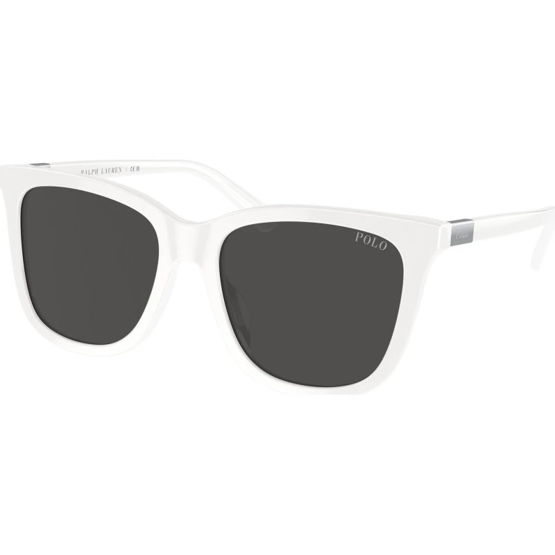 Polo Ralph Lauren PH4201U Lunettes de Soleil Carrées Blanches et Grises