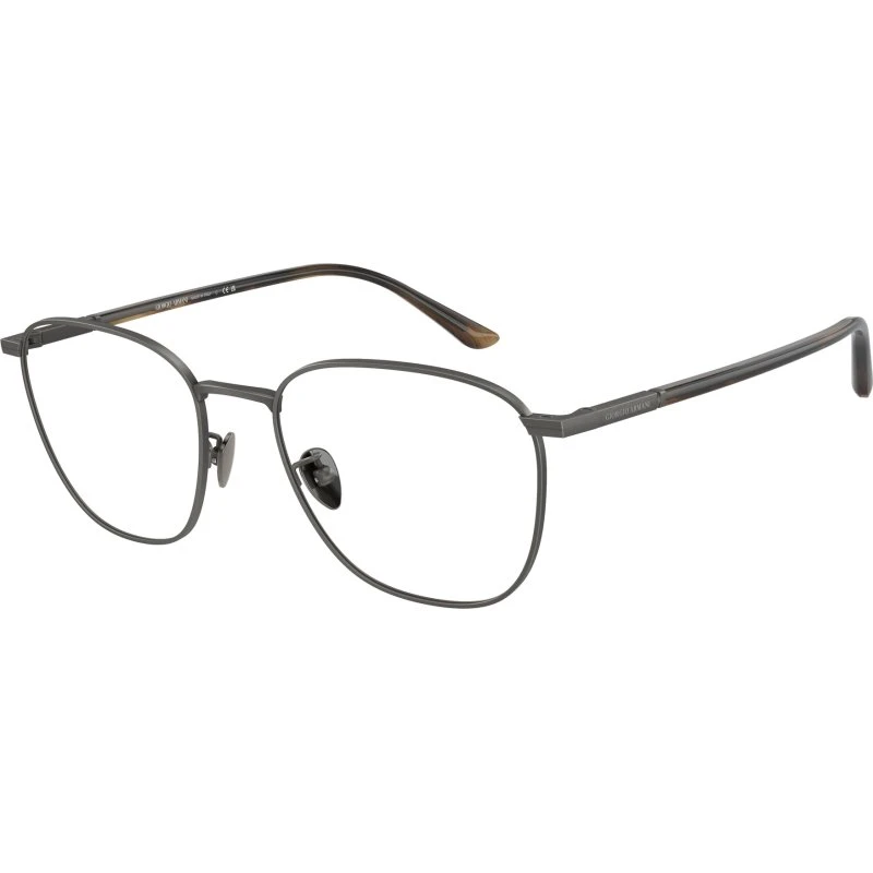 Giorgio Armani Homme AR5132 - Montures Optiques Carrées en Acier Gris