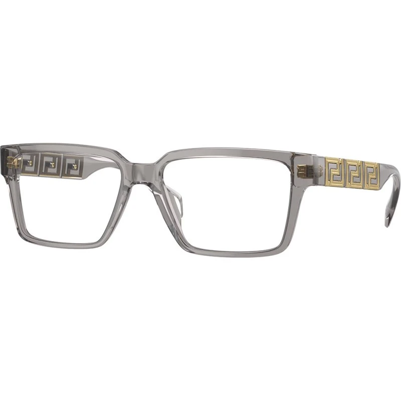 Versace Homme VE3339U 5406 - Montures Optiques Carrées en Acétate Gris