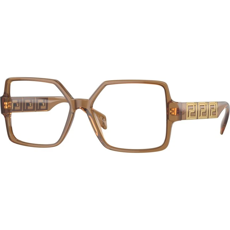Versace VE3337 5403 Lunettes Optiques Carrées en Acétate Beige
