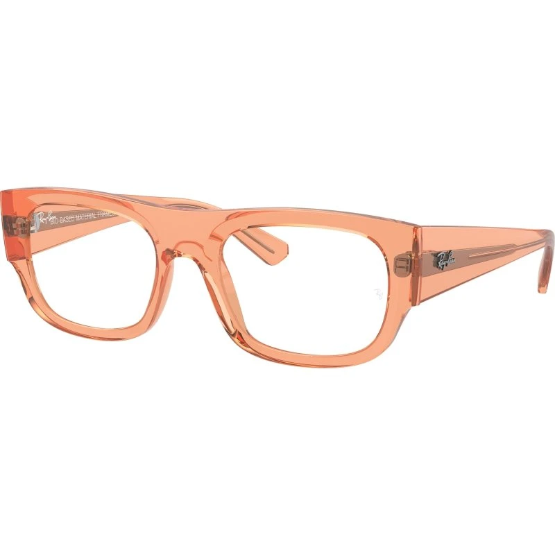 Ray-Ban RX7218 Kristin - Montures Optiques Carrées Orange Transparent