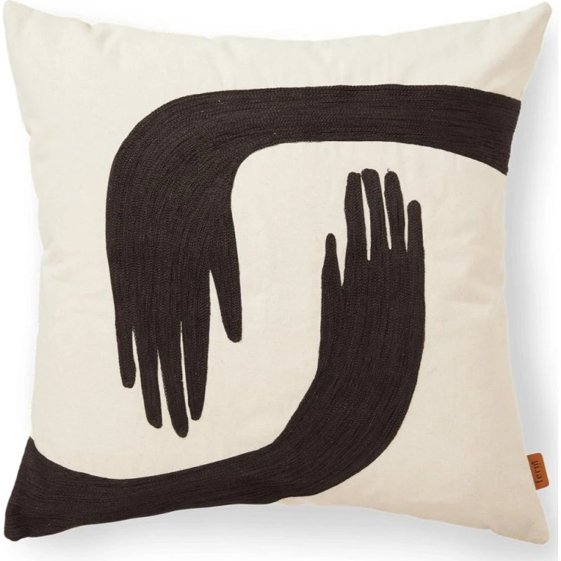 Ferm Living Pose Coussin 50x50 cm, Café/Undyed