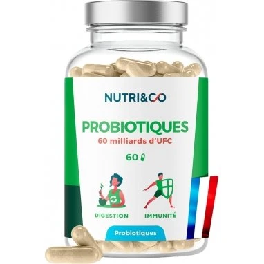 Nutri&Co Probiotiques 60 Milliards d'UFC - 60 Gélules