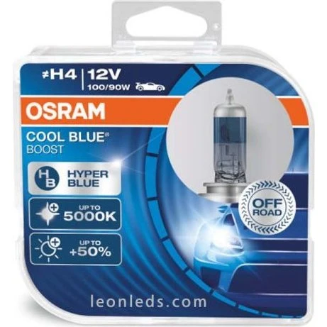 Osram H4 100/90W COOL BLUE BOOST 5500K P43t Duo