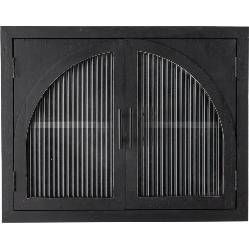 Bloomingville Lario - Armoire murale noire 62x49x23 cm