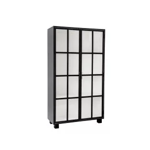Bloomingville Armoire Isabel Noir Chêne 200 cm